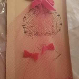 The Famous Glamour Veil Hat in Pink!